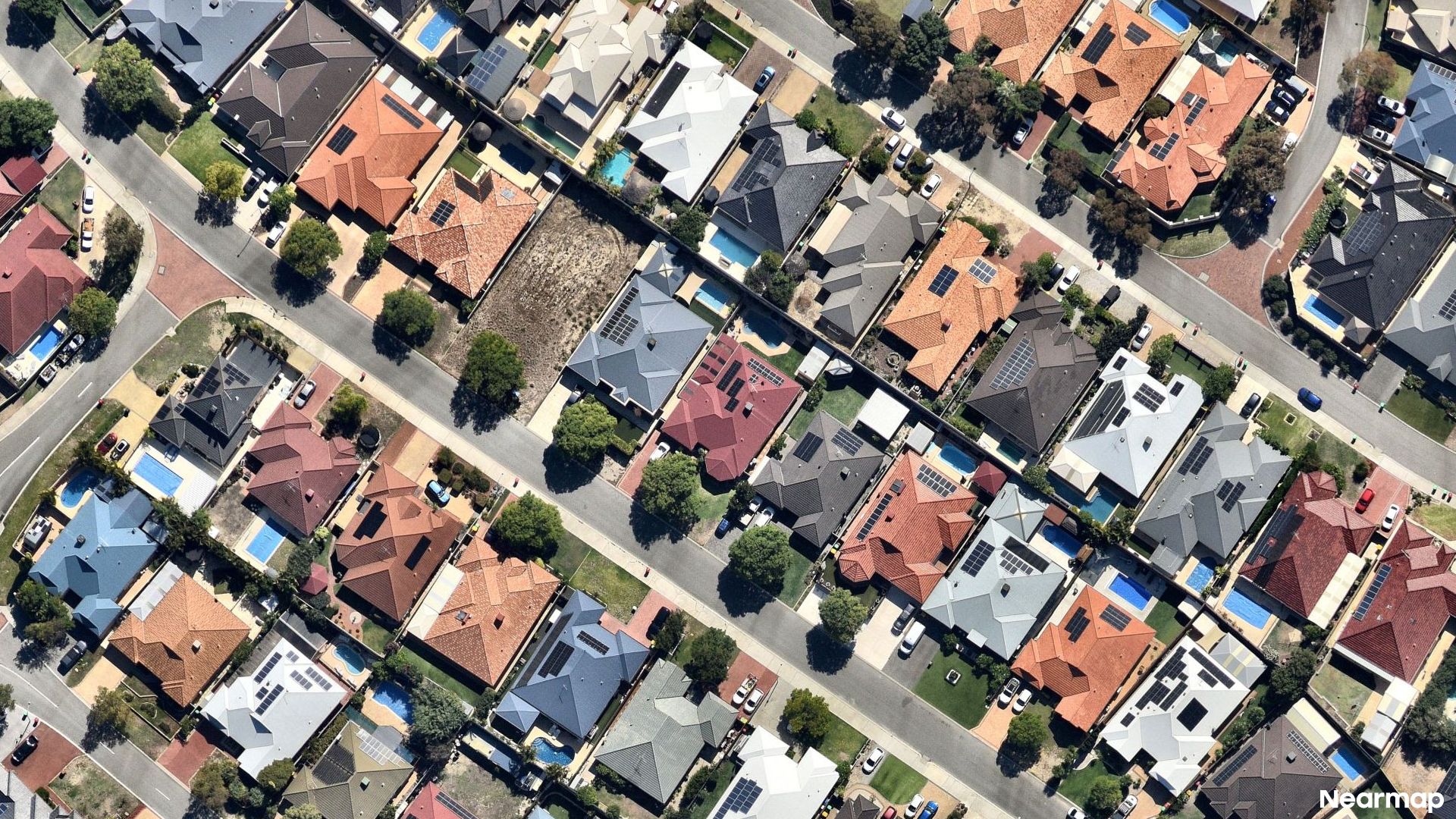 Vertical aerial view