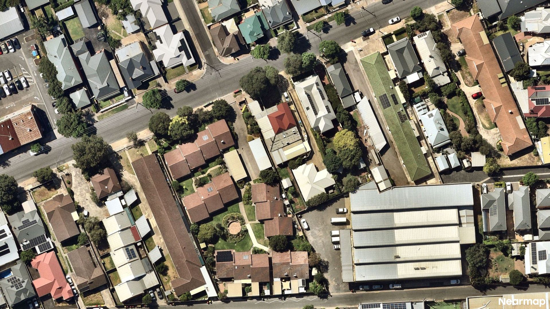 Vertical aerial view