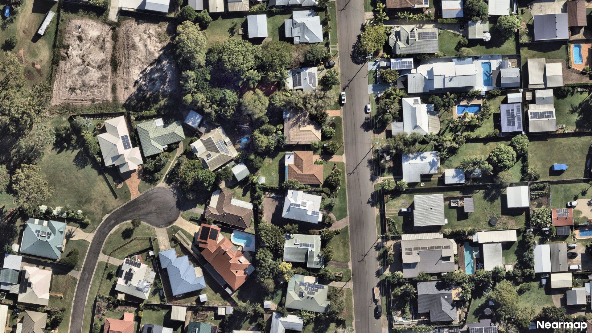 Vertical aerial view