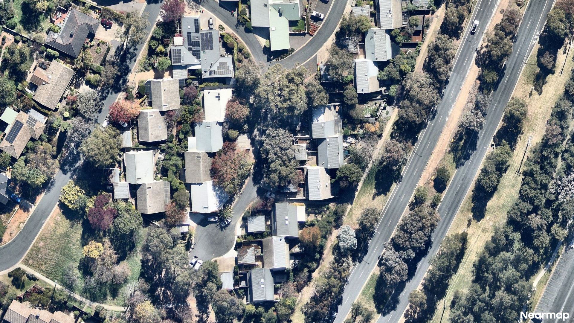 Vertical aerial view