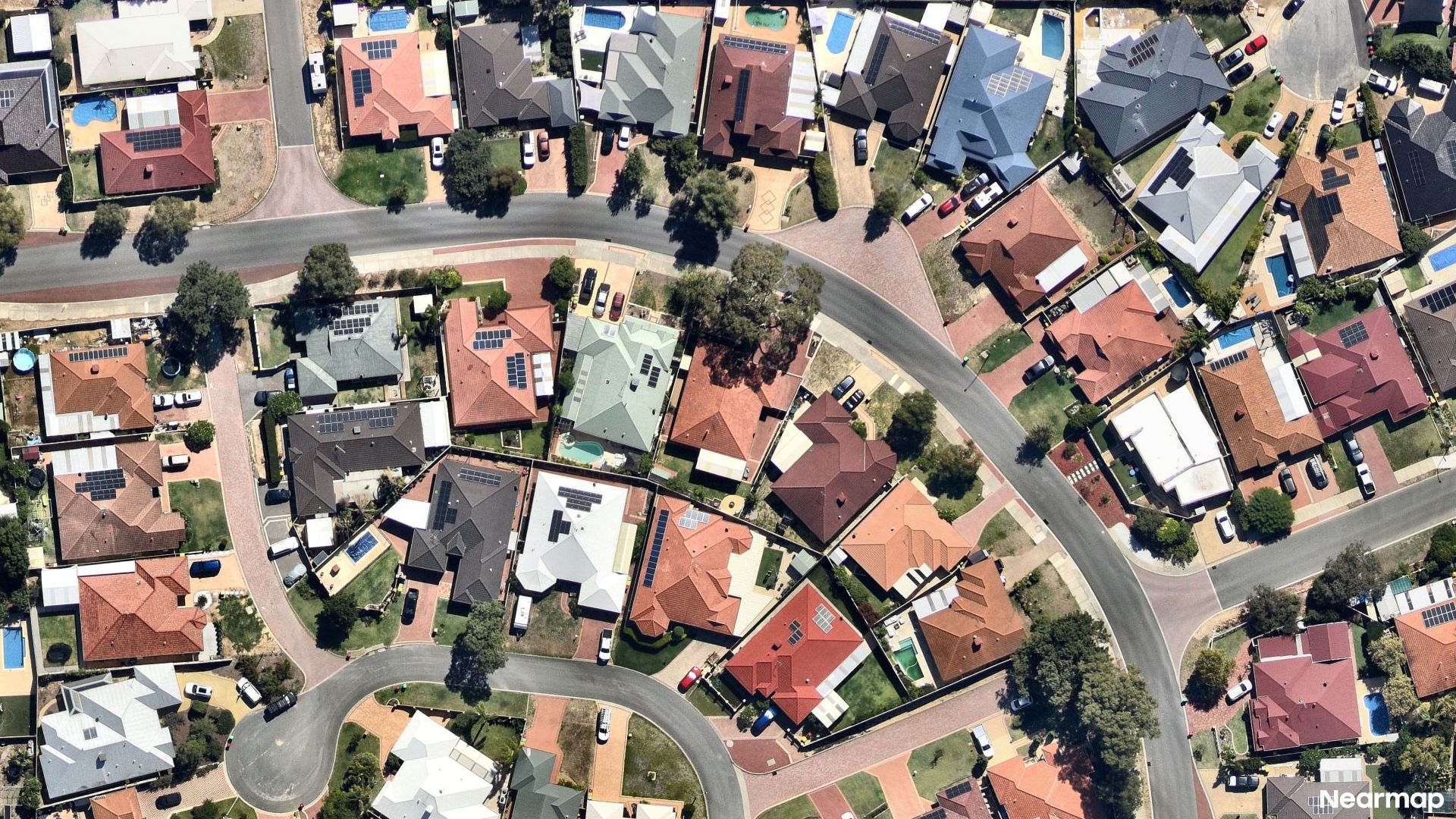 Vertical aerial view
