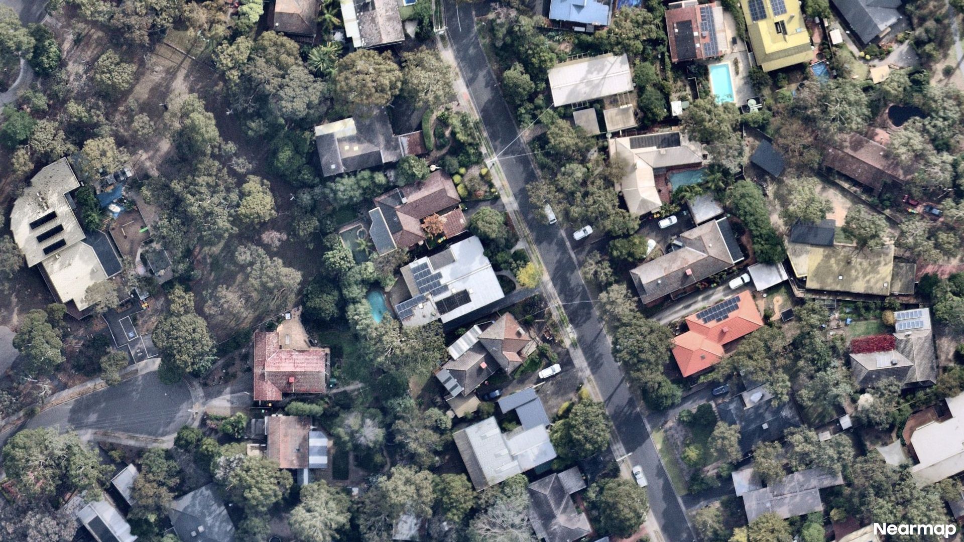 Vertical aerial view