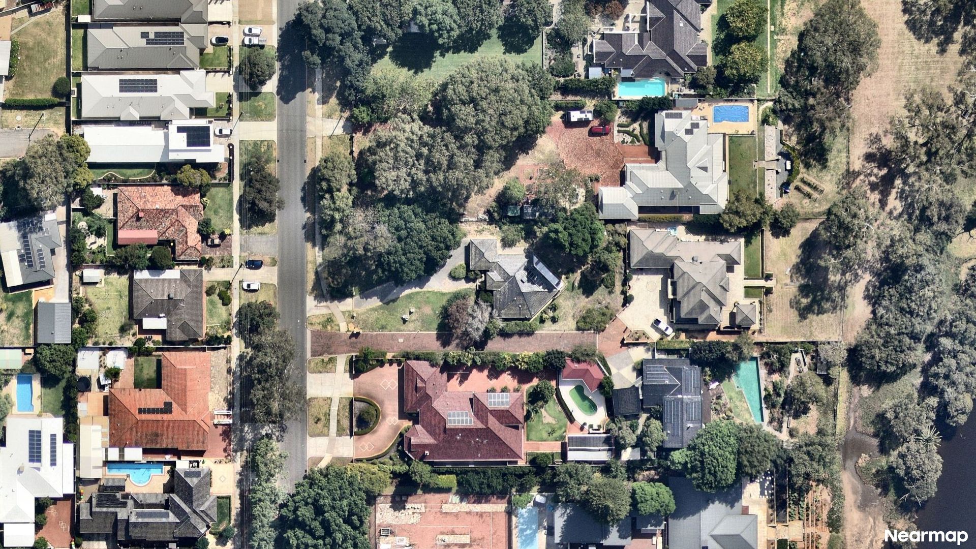 Vertical aerial view