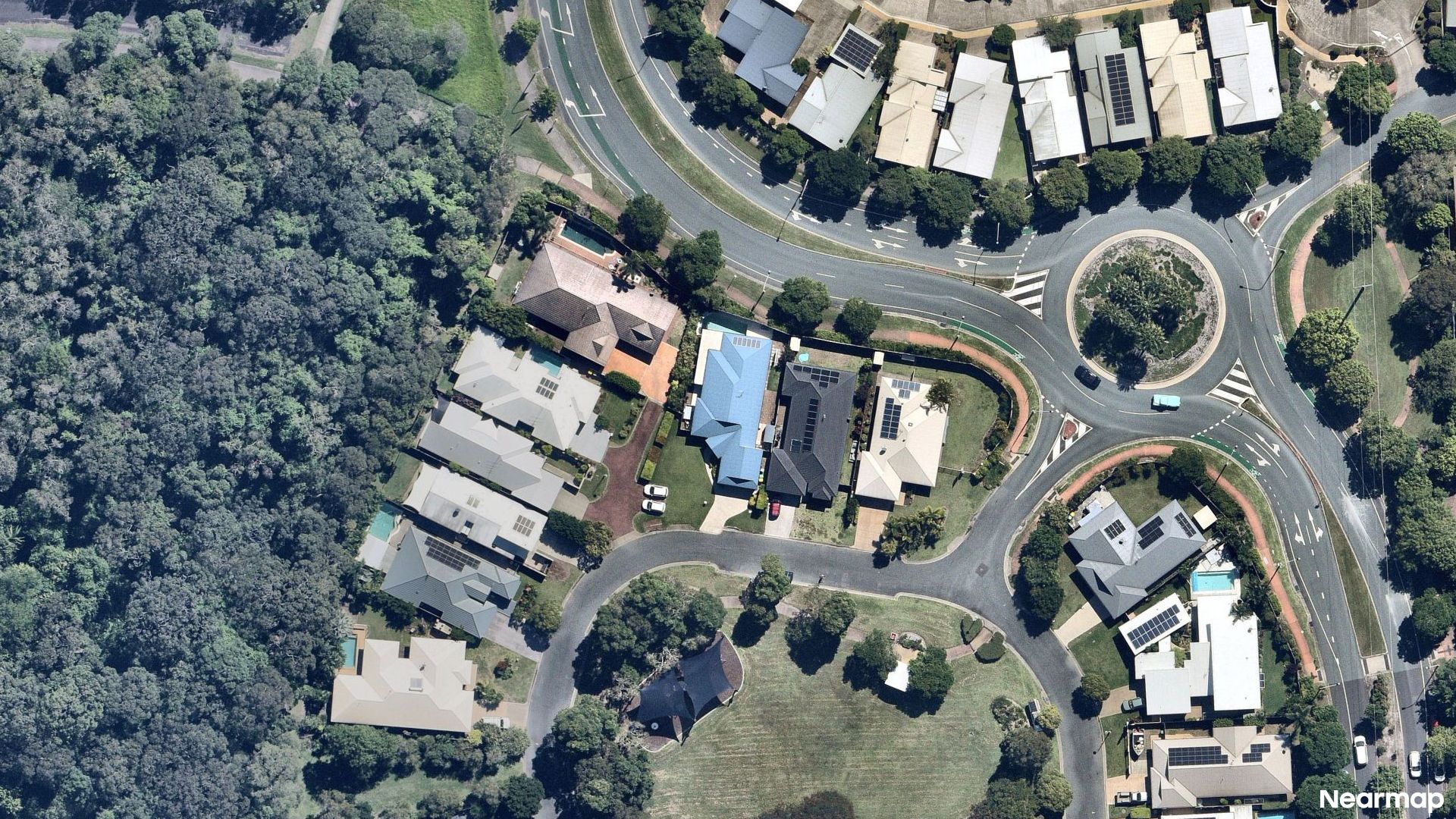 Vertical aerial view
