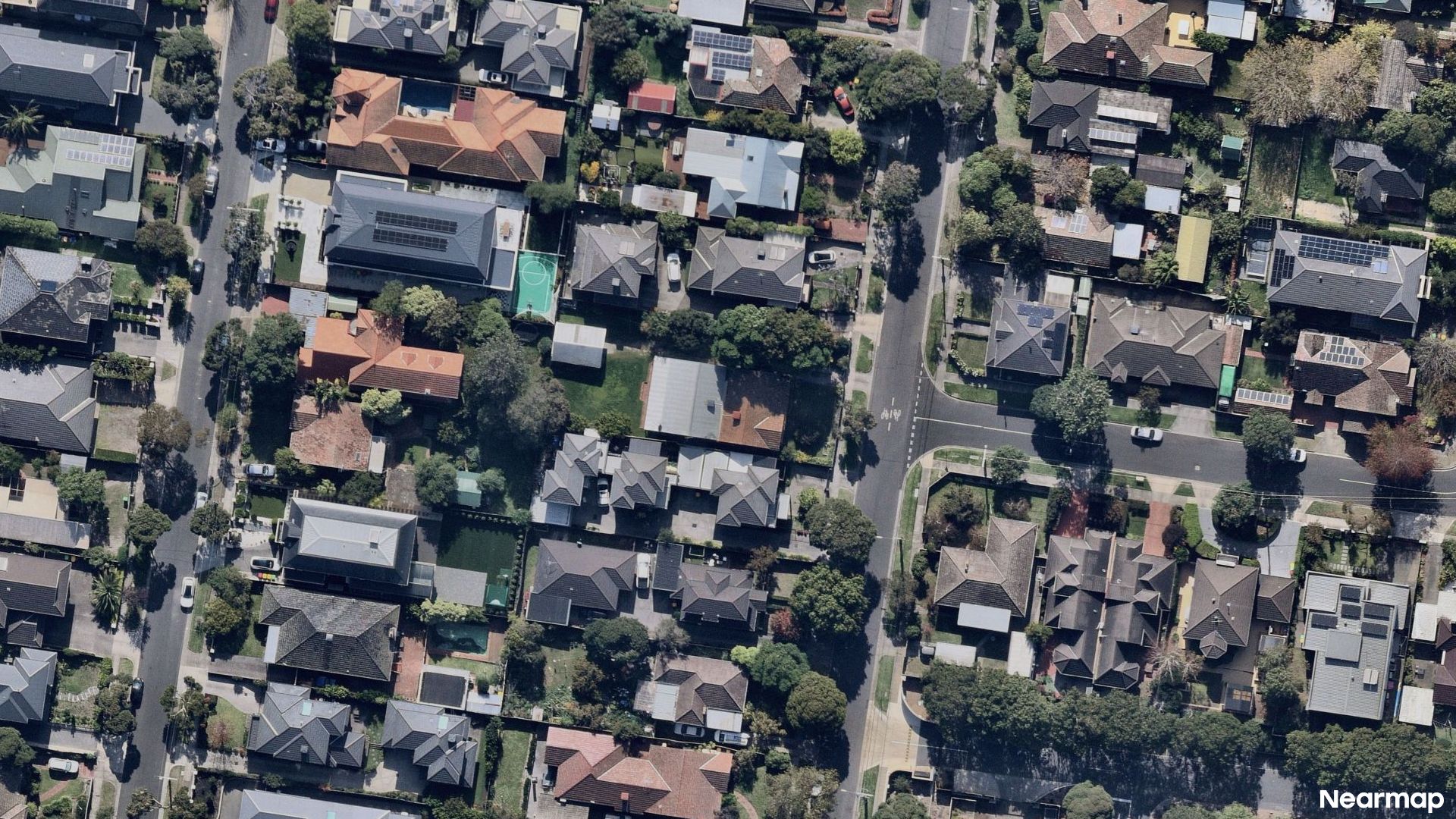 Vertical aerial view