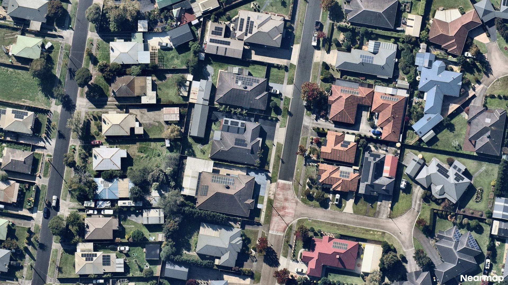 Vertical aerial view