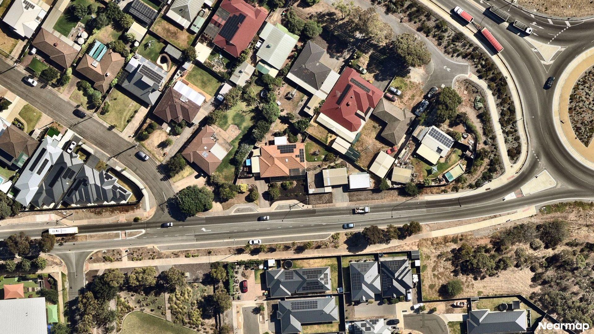 Vertical aerial view