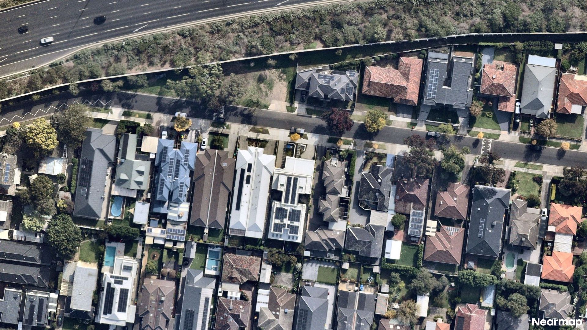 Vertical aerial view