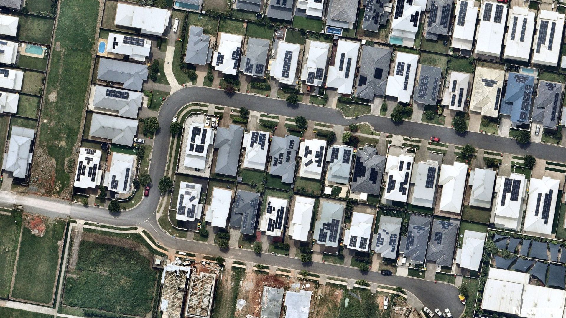 Vertical aerial view