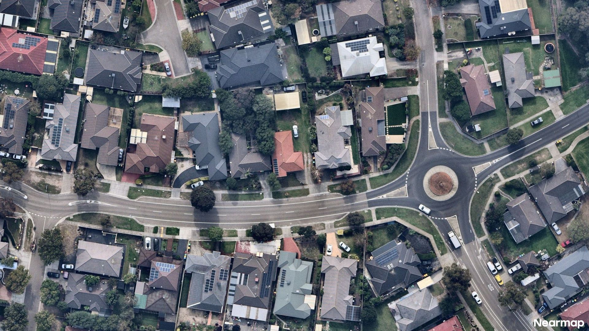 Vertical aerial view