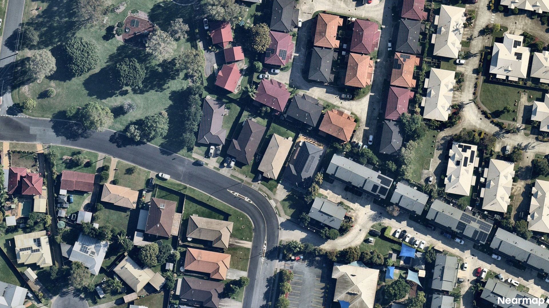 Vertical aerial view