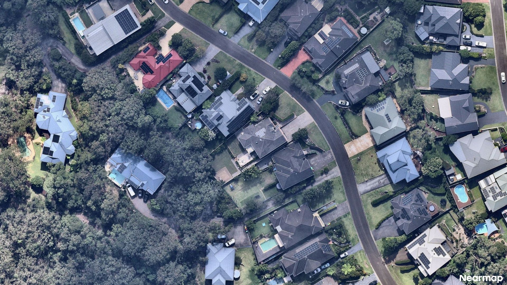 Vertical aerial view