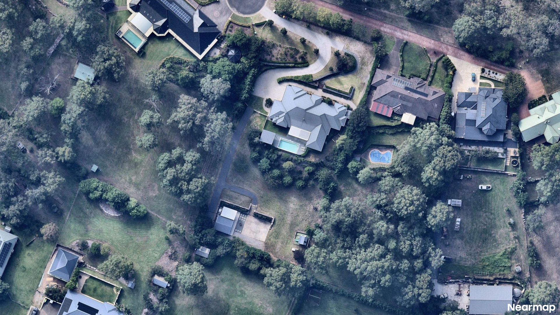 Vertical aerial view