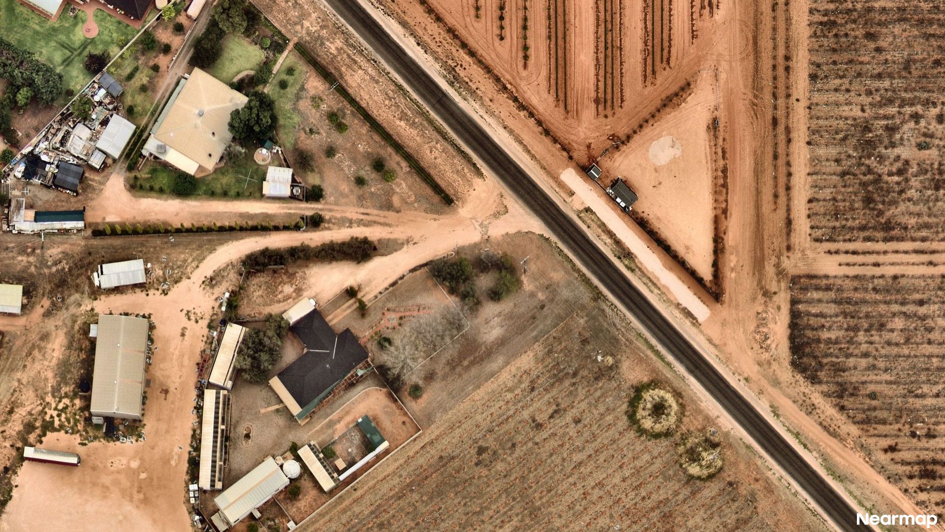 Vertical aerial view