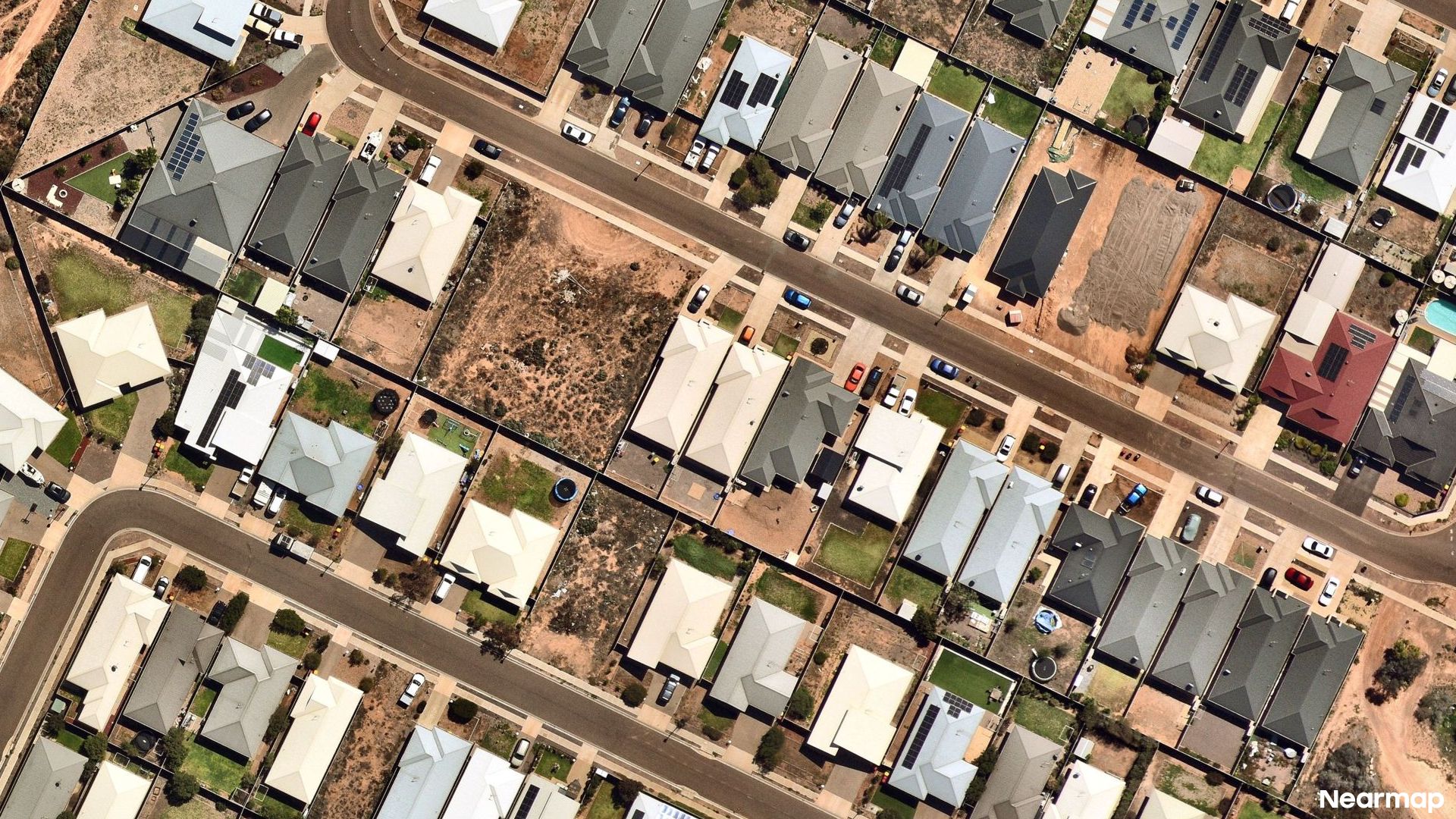 Vertical aerial view