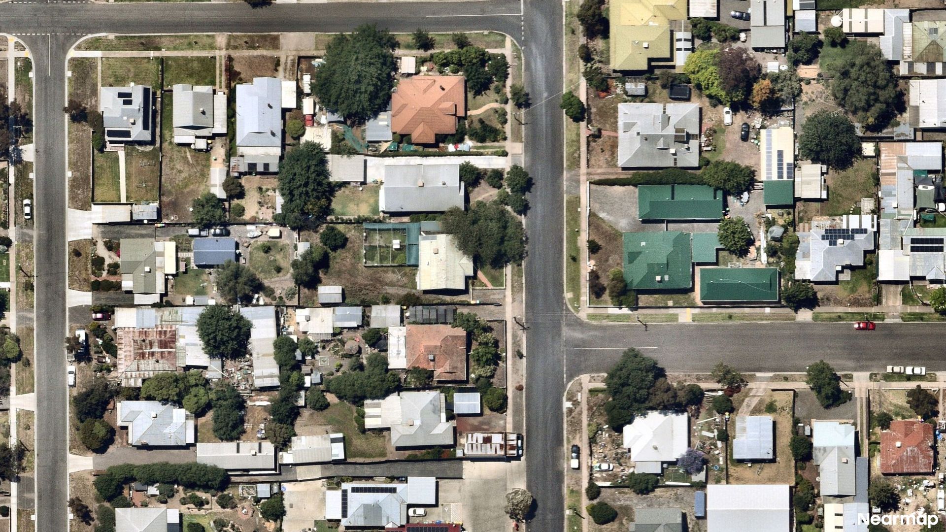 Vertical aerial view