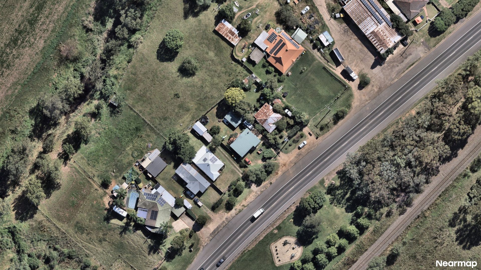 Vertical aerial view