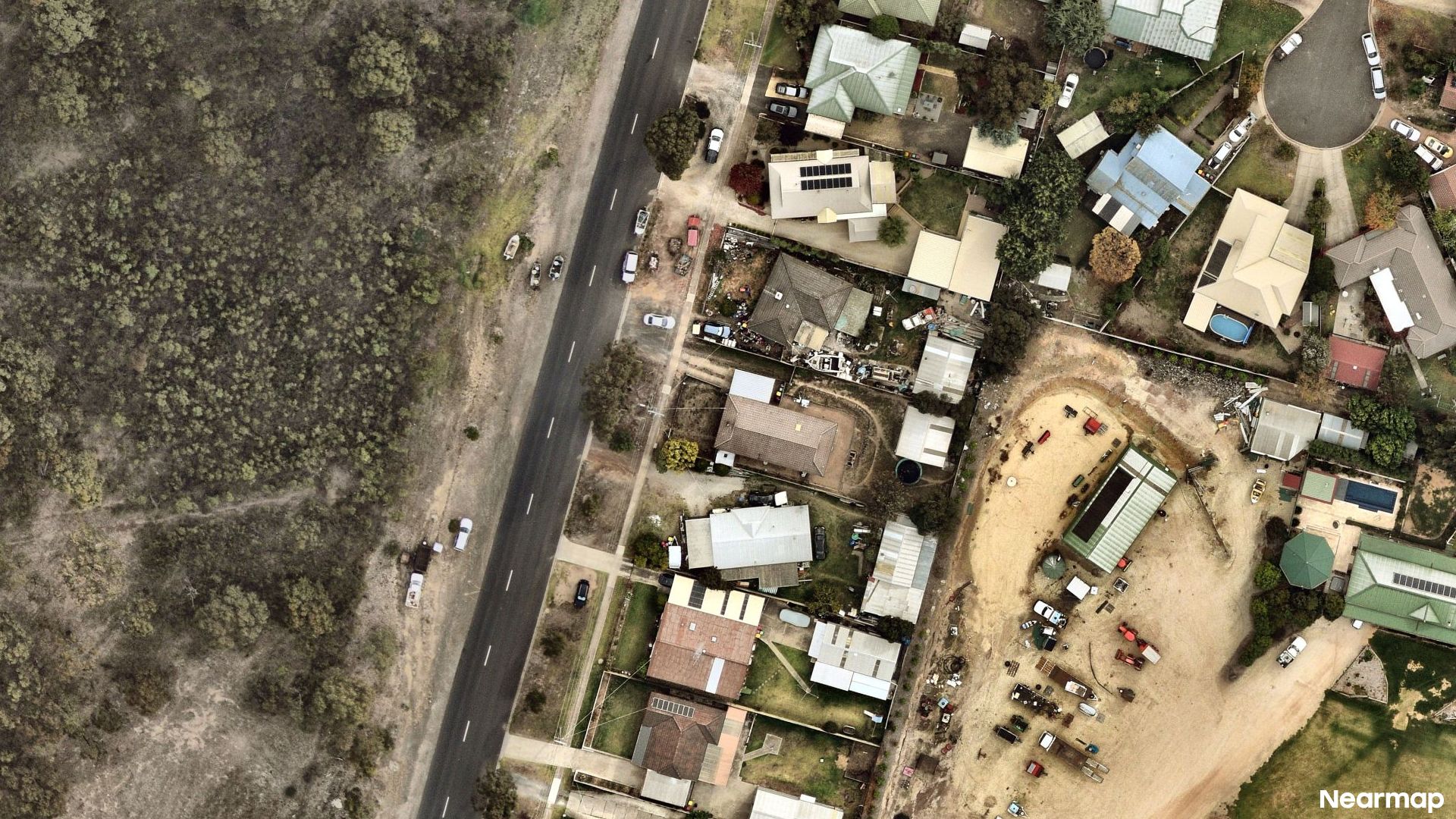 Vertical aerial view