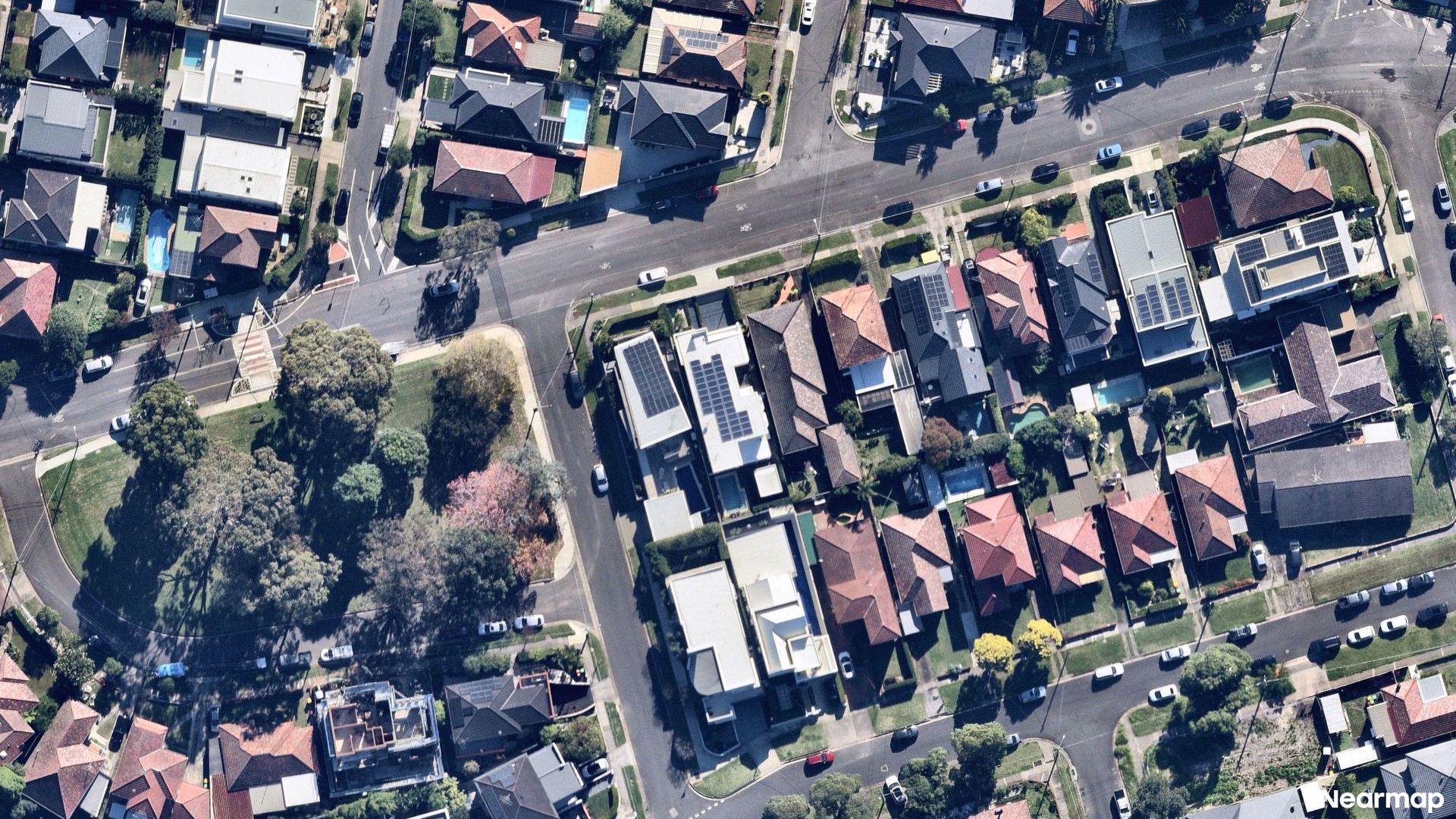 Vertical aerial view