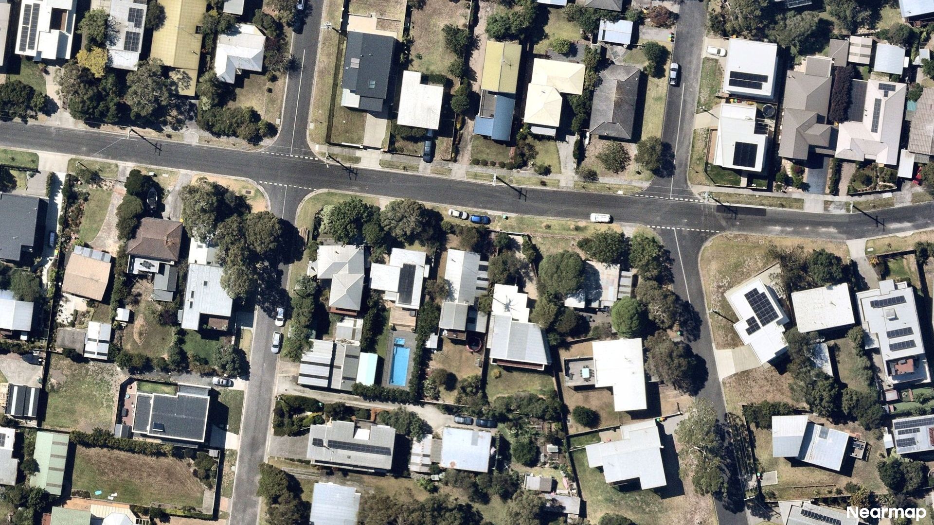 Vertical aerial view
