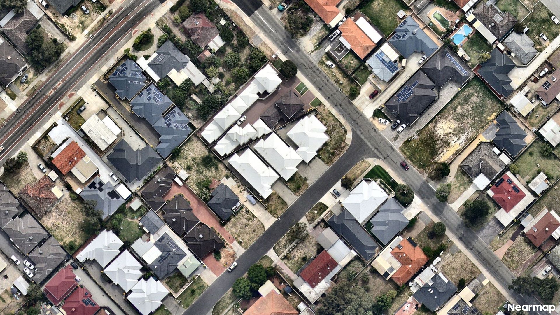 Vertical aerial view