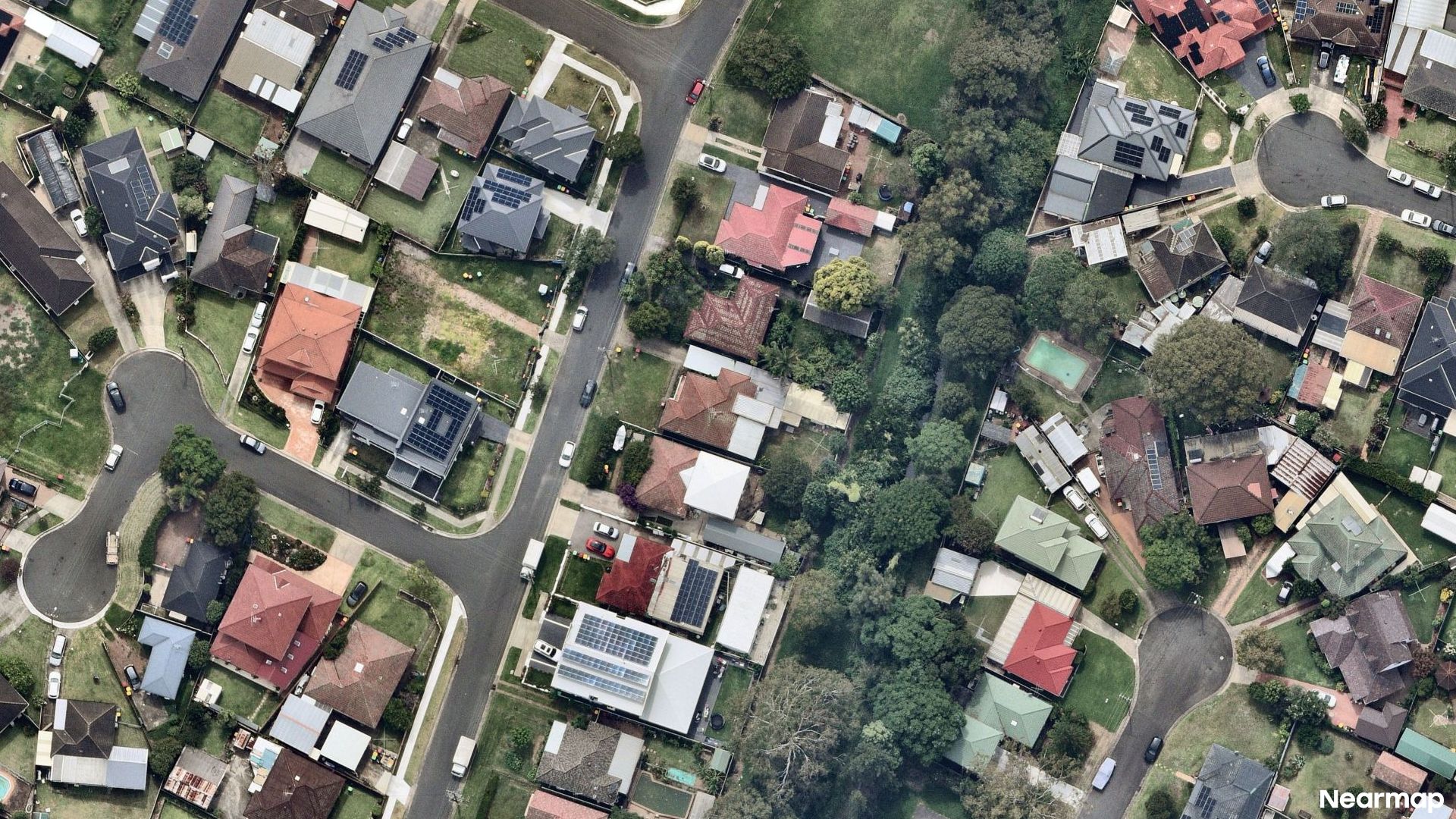 Vertical aerial view