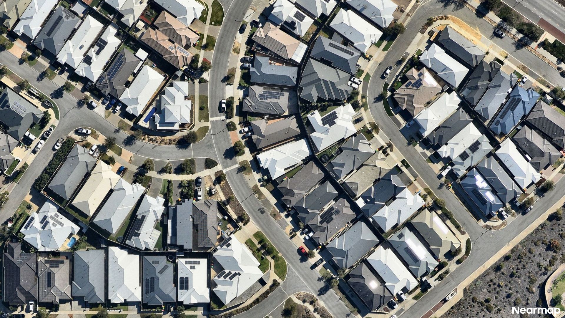 Vertical aerial view