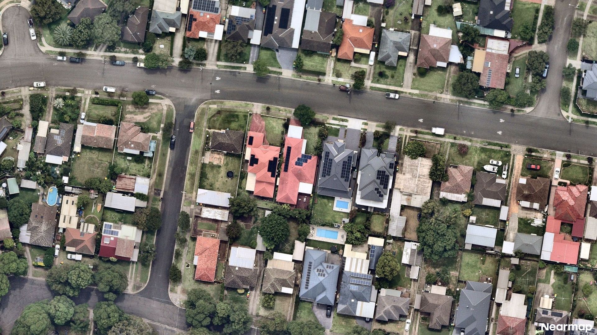 Vertical aerial view