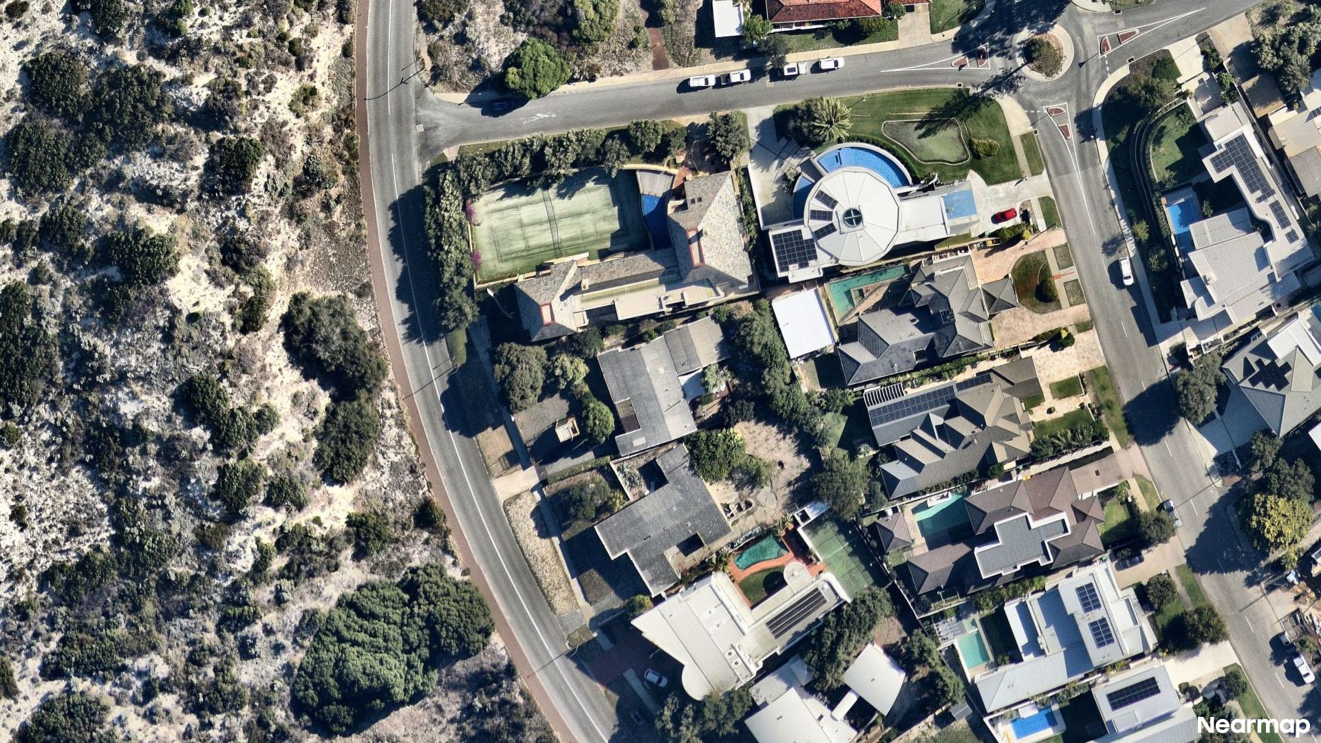 Vertical aerial view