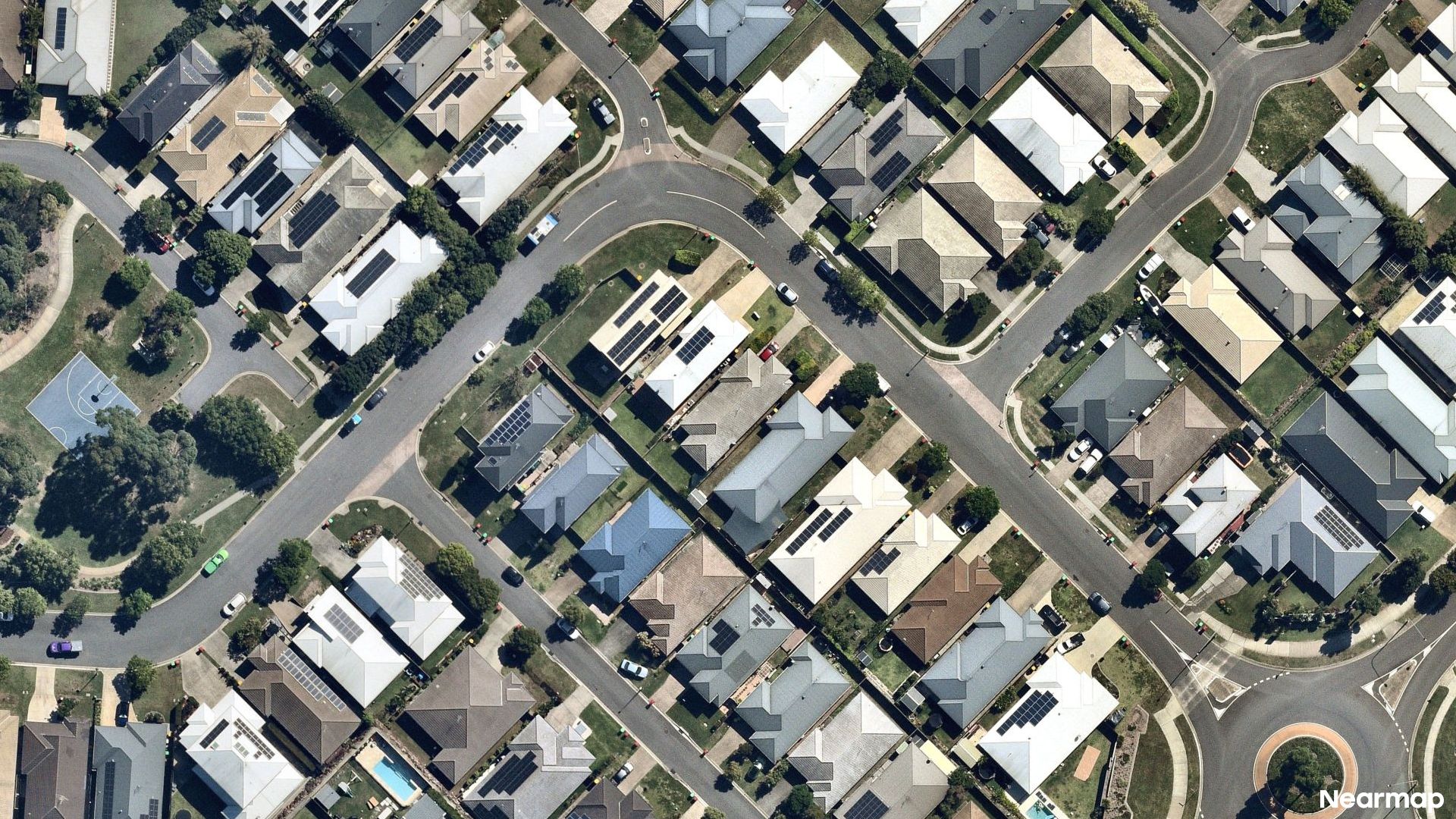 Vertical aerial view