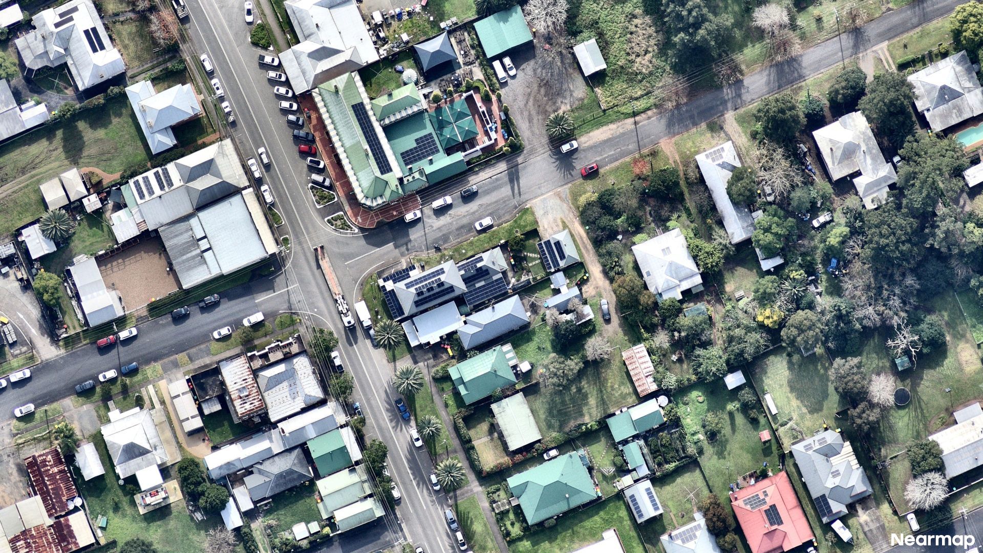 Vertical aerial view