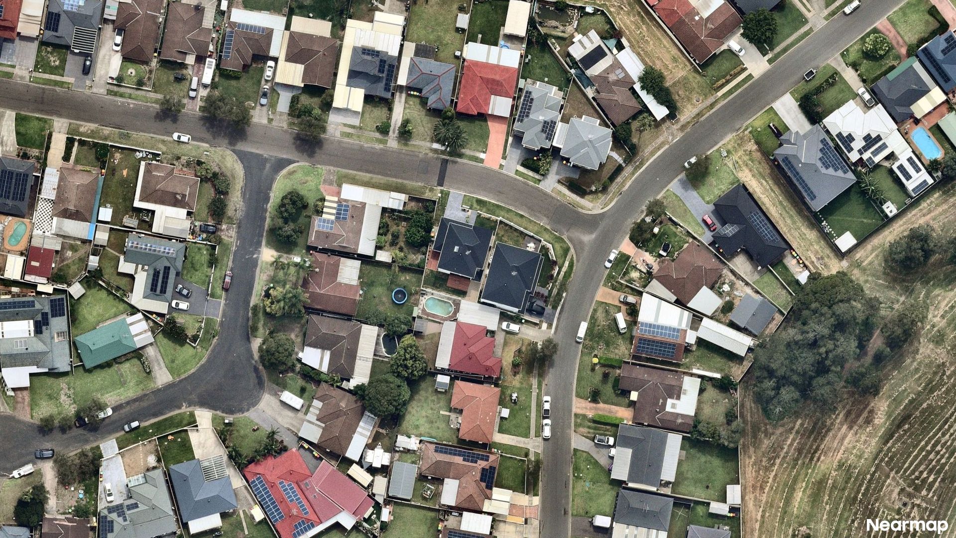 Vertical aerial view