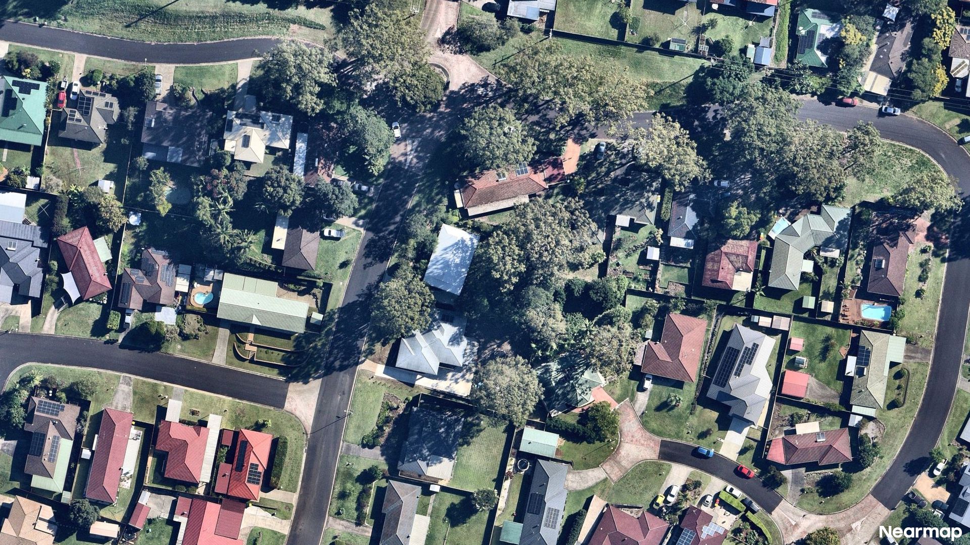 Vertical aerial view