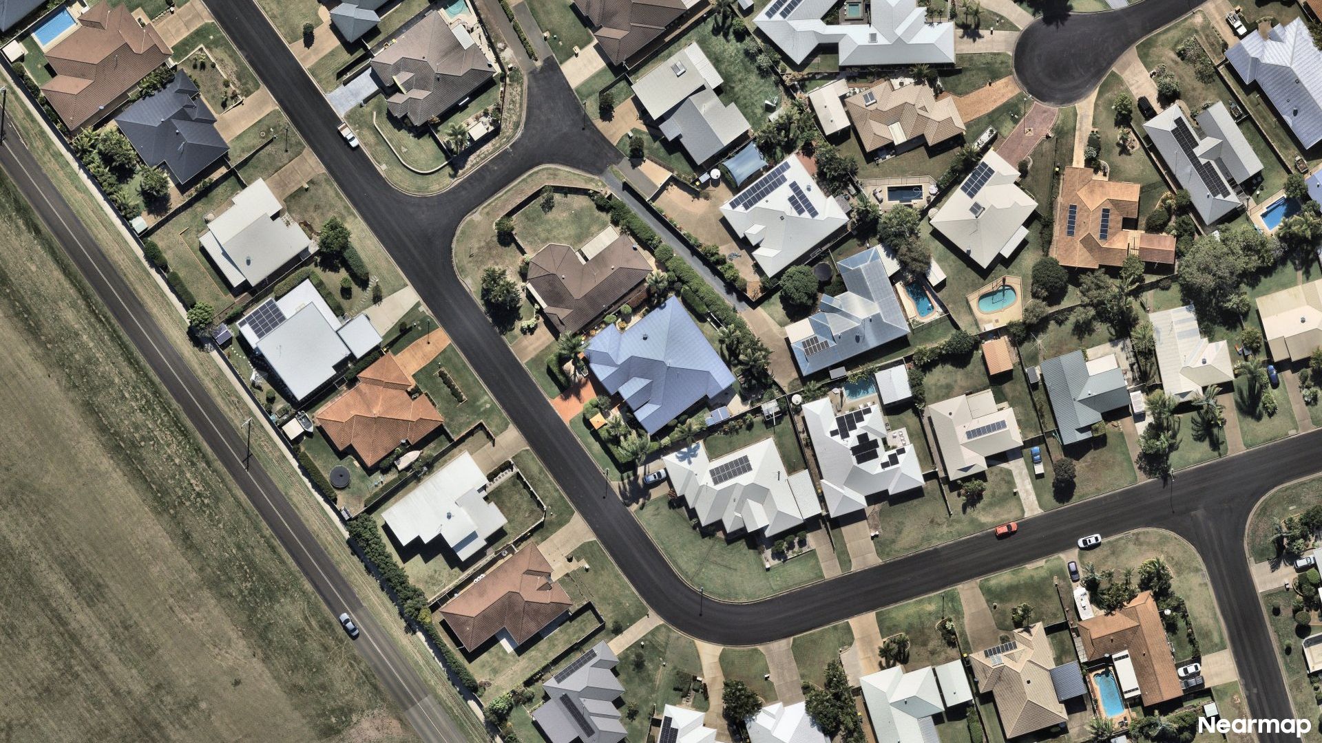 Vertical aerial view