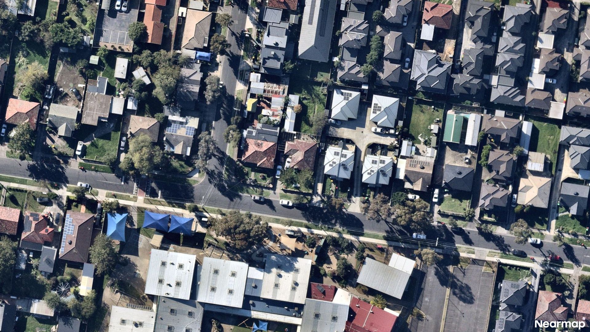 Vertical aerial view