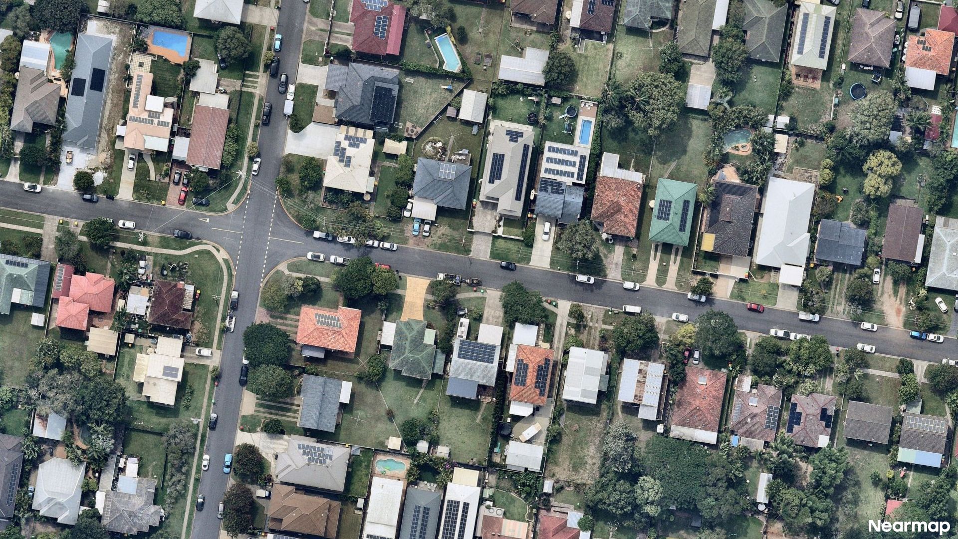Vertical aerial view