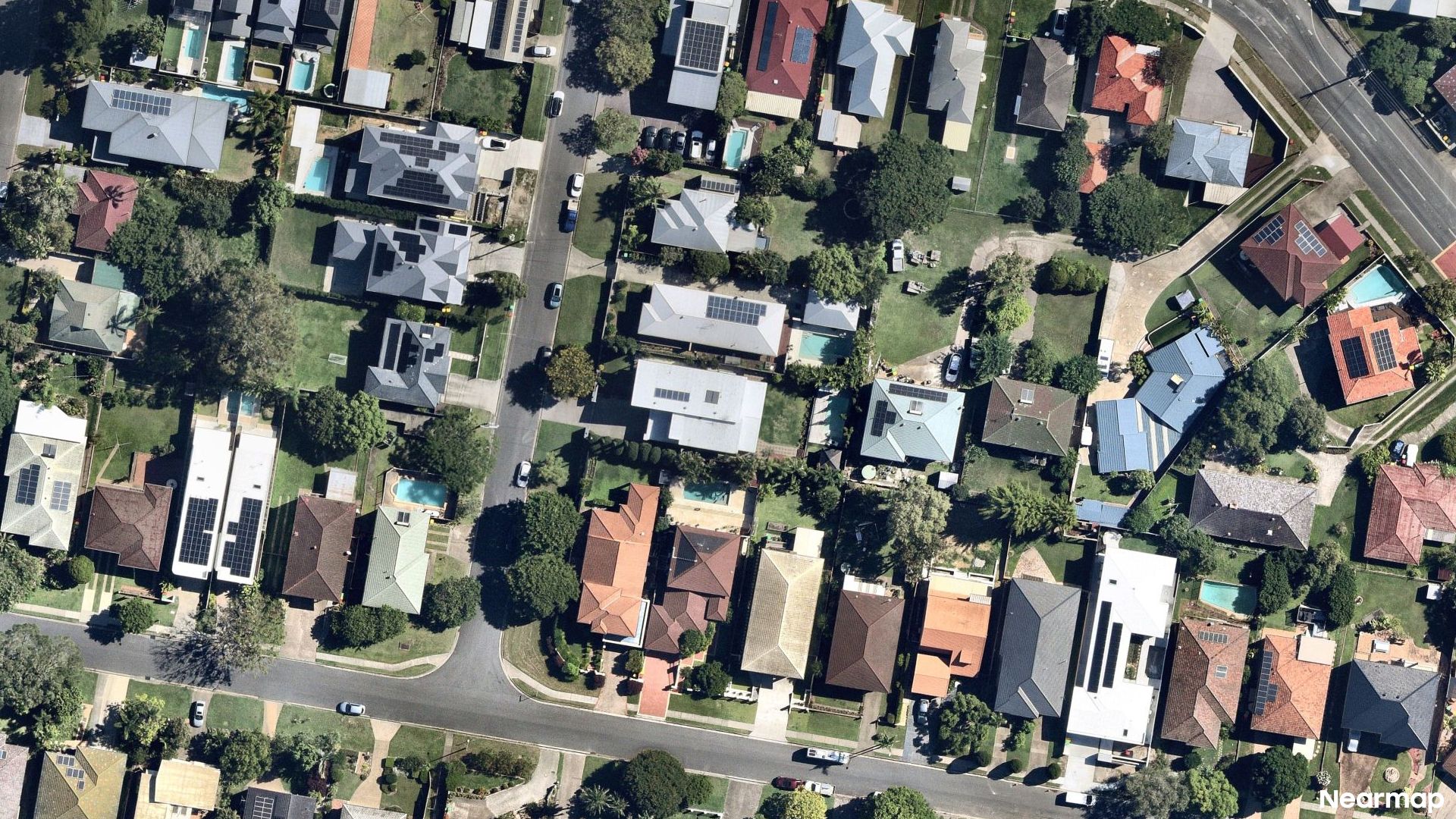 Vertical aerial view