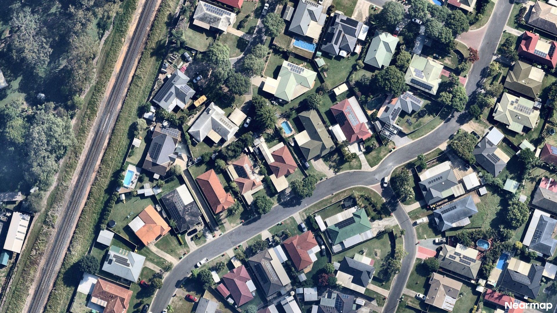 Vertical aerial view