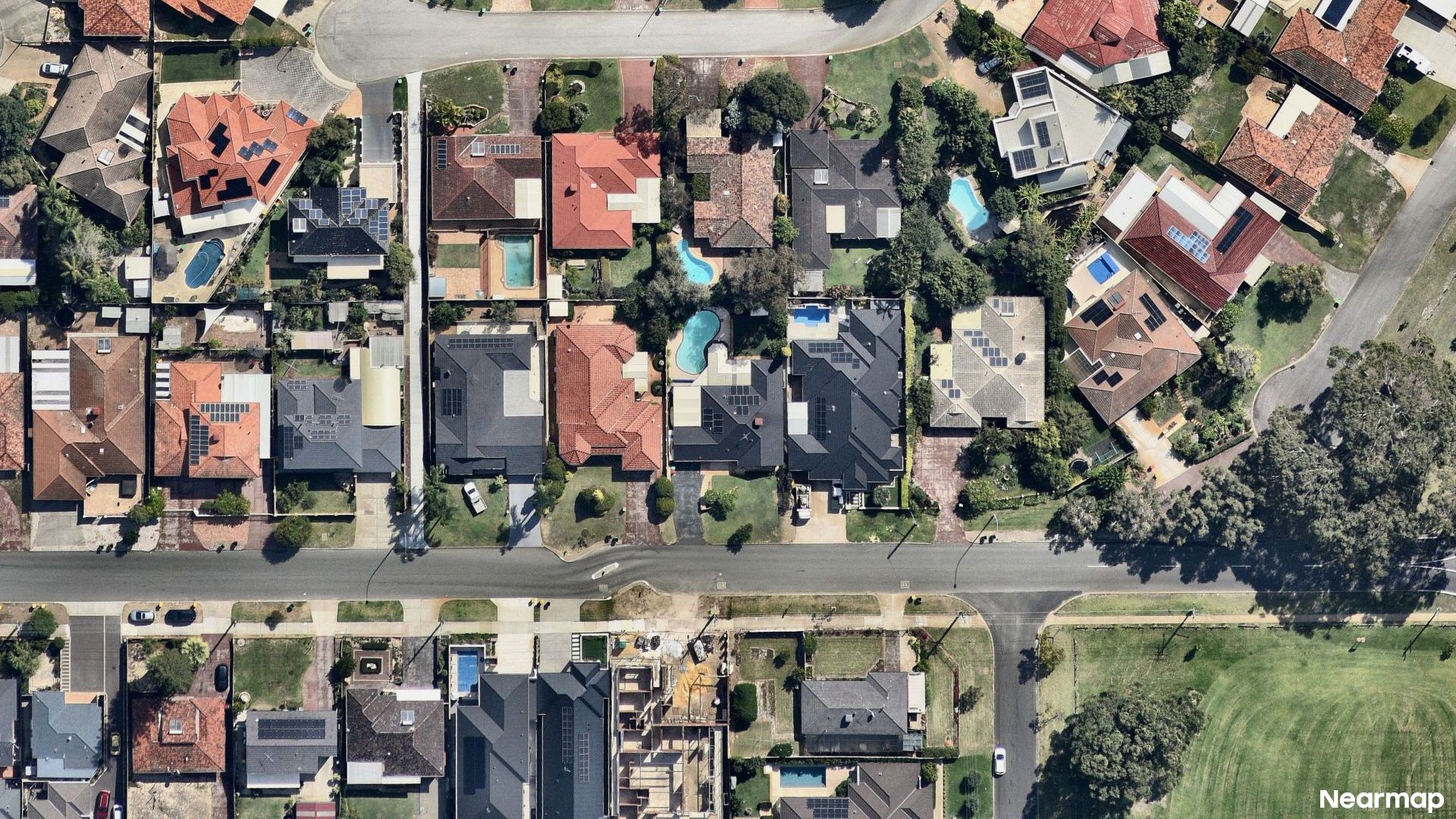 Vertical aerial view