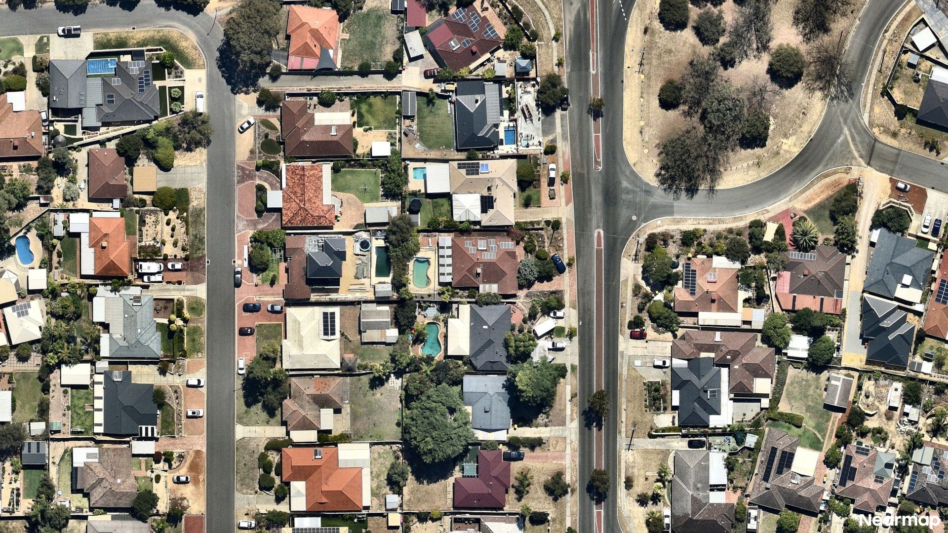 Vertical aerial view