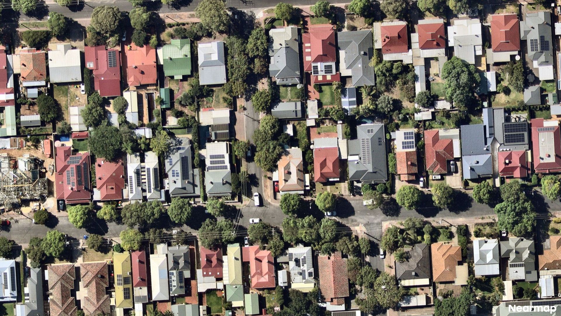 Vertical aerial view