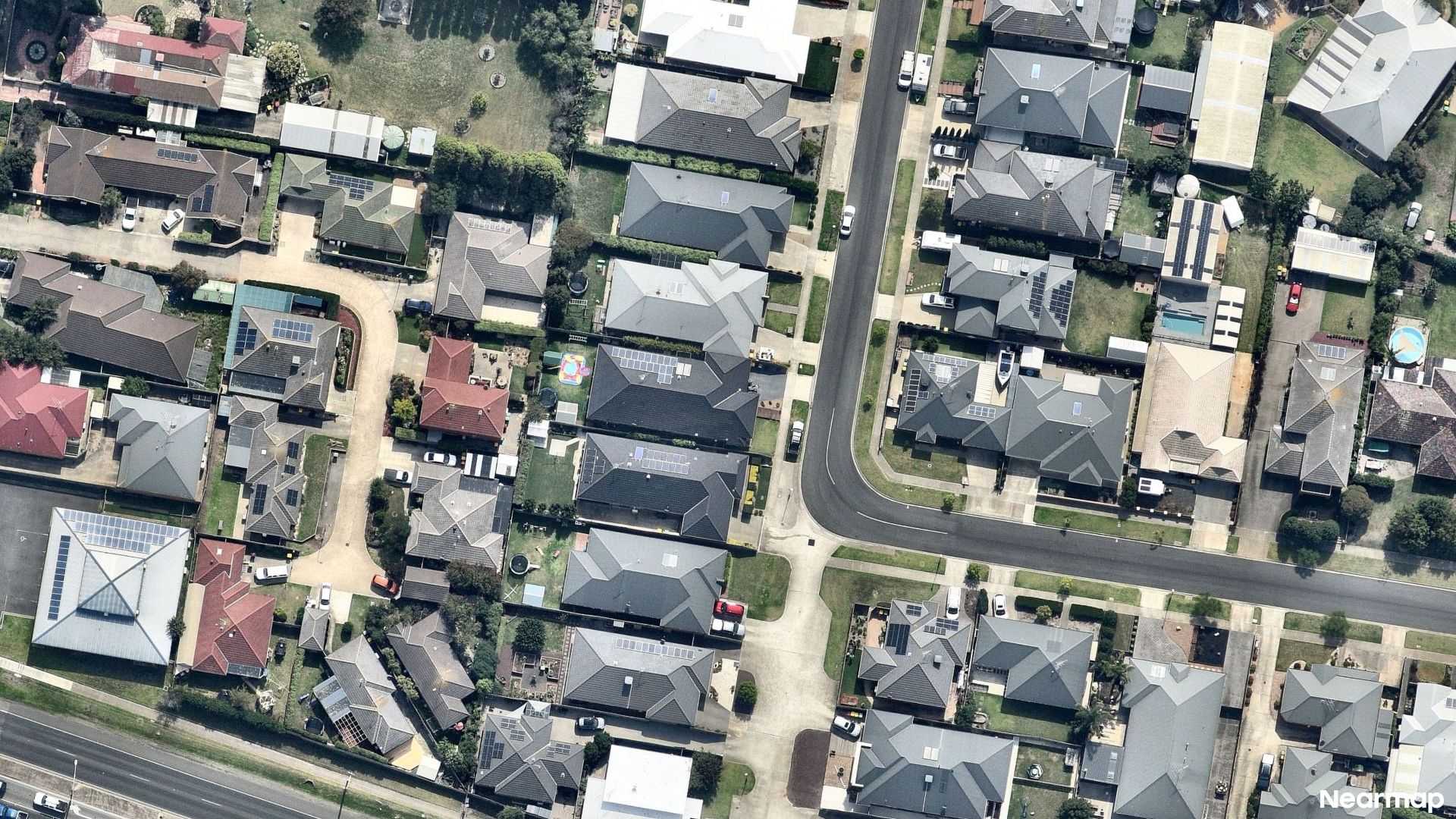 Vertical aerial view