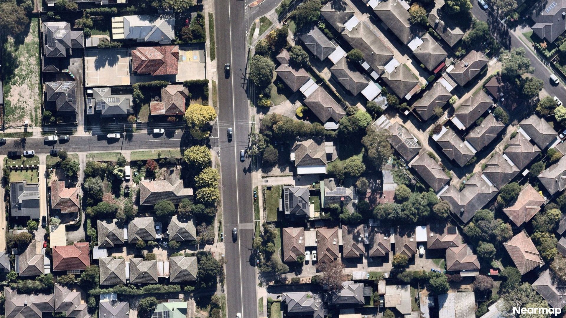 Vertical aerial view
