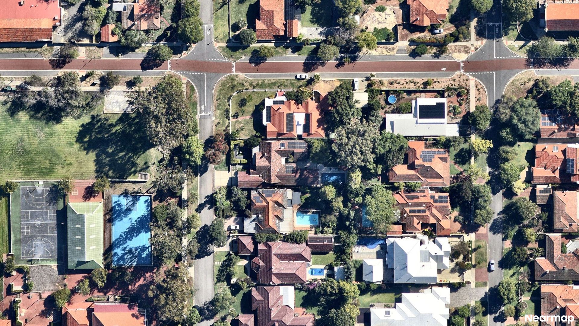 Vertical aerial view
