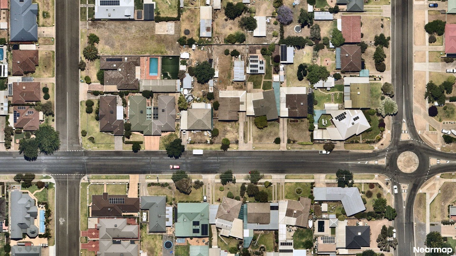 Vertical aerial view