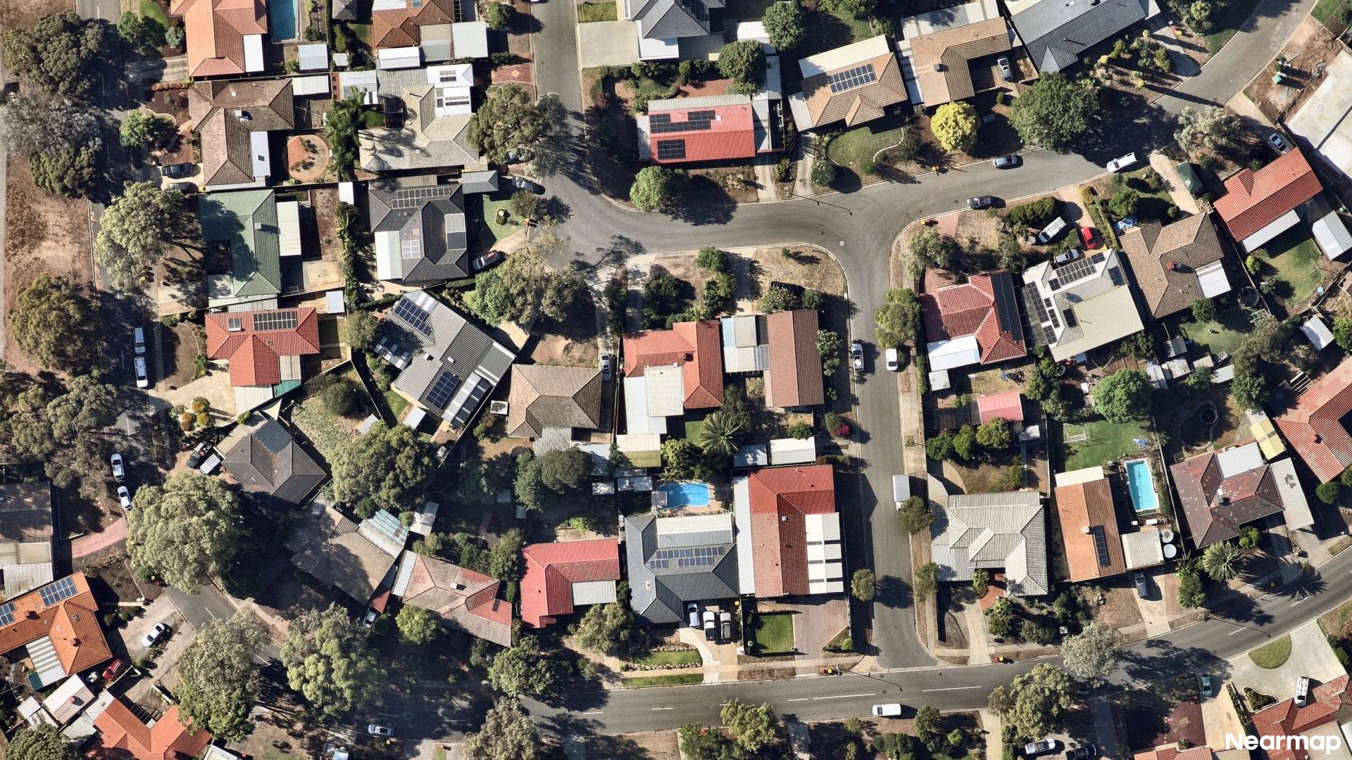 Vertical aerial view