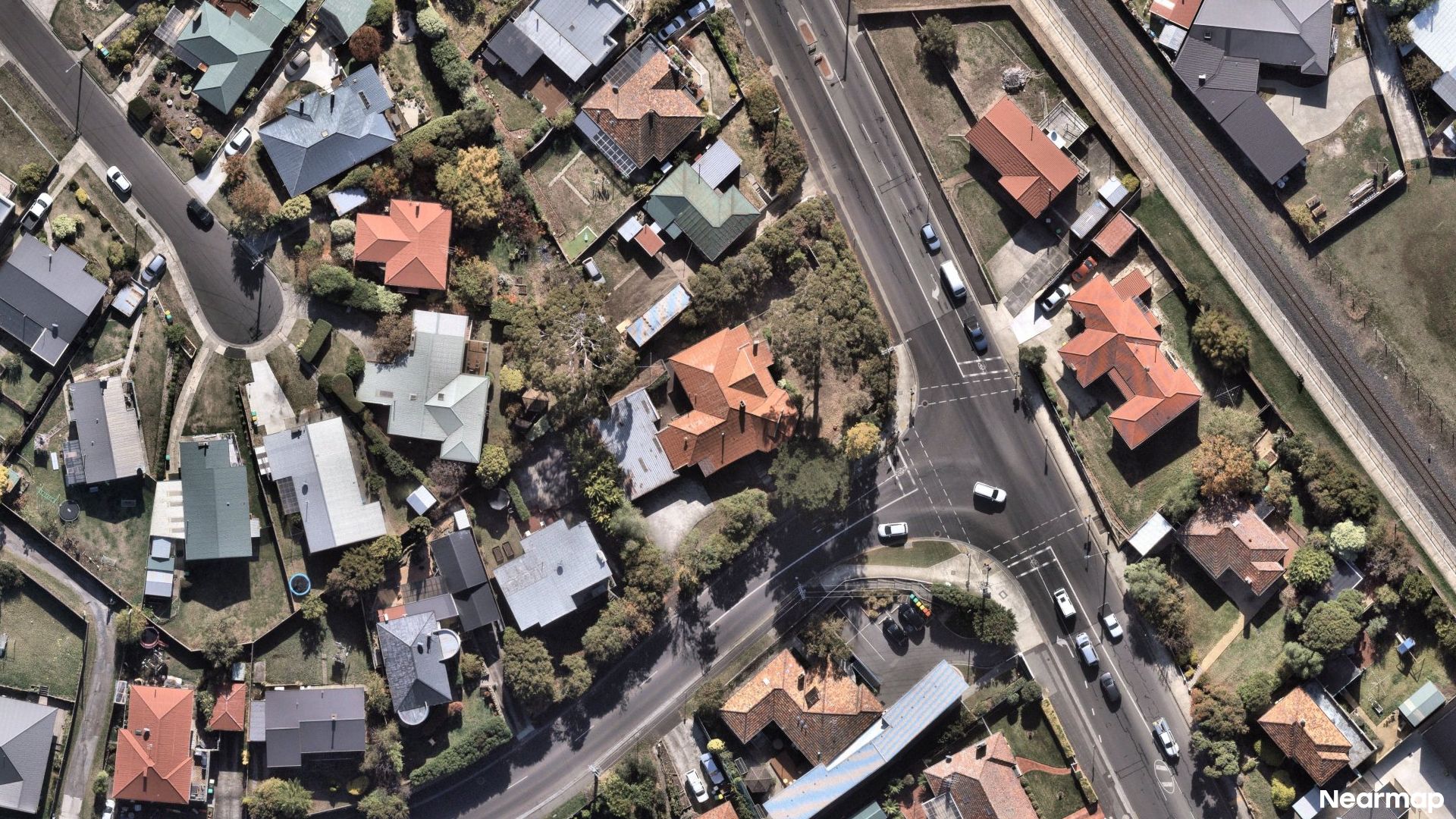 Vertical aerial view