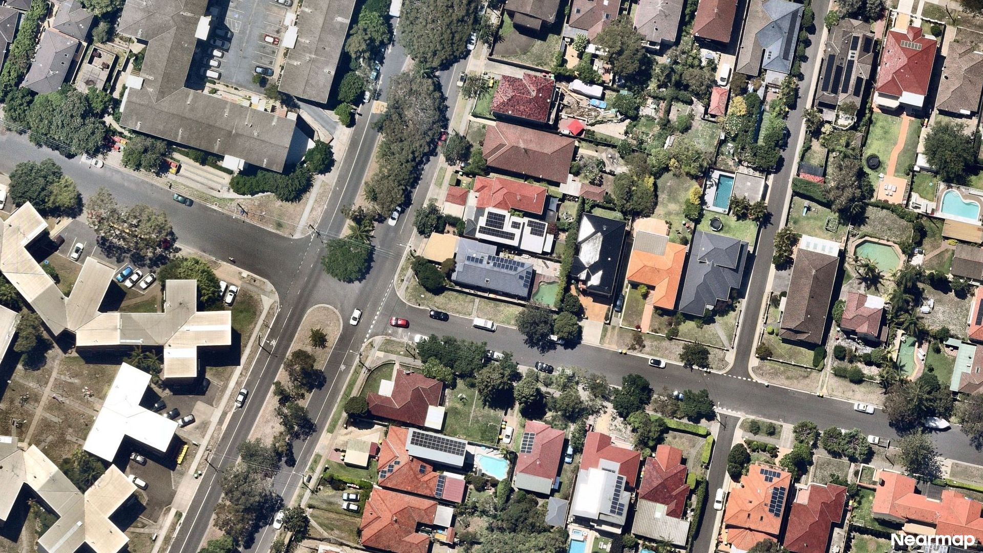 Vertical aerial view