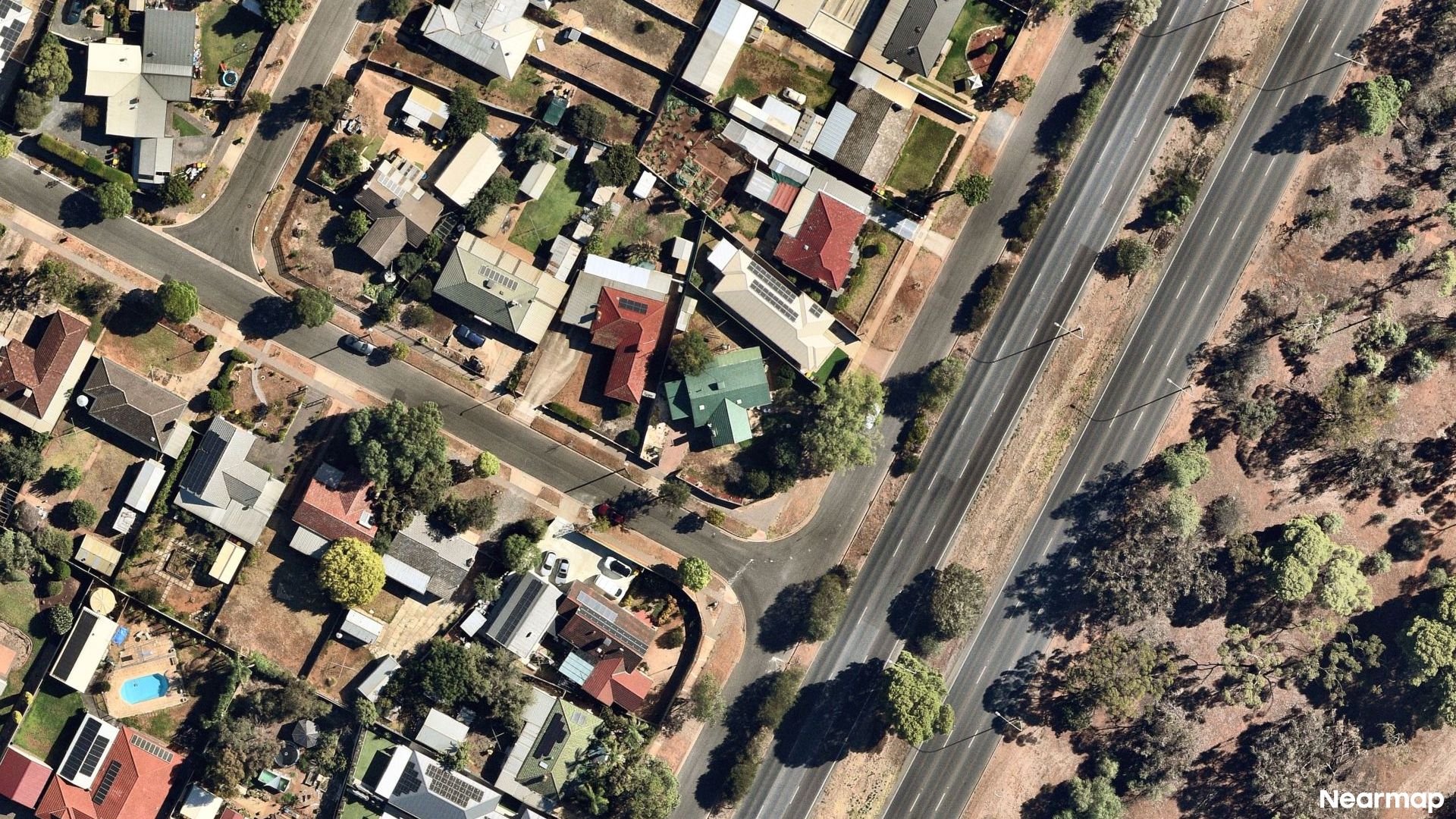 Vertical aerial view