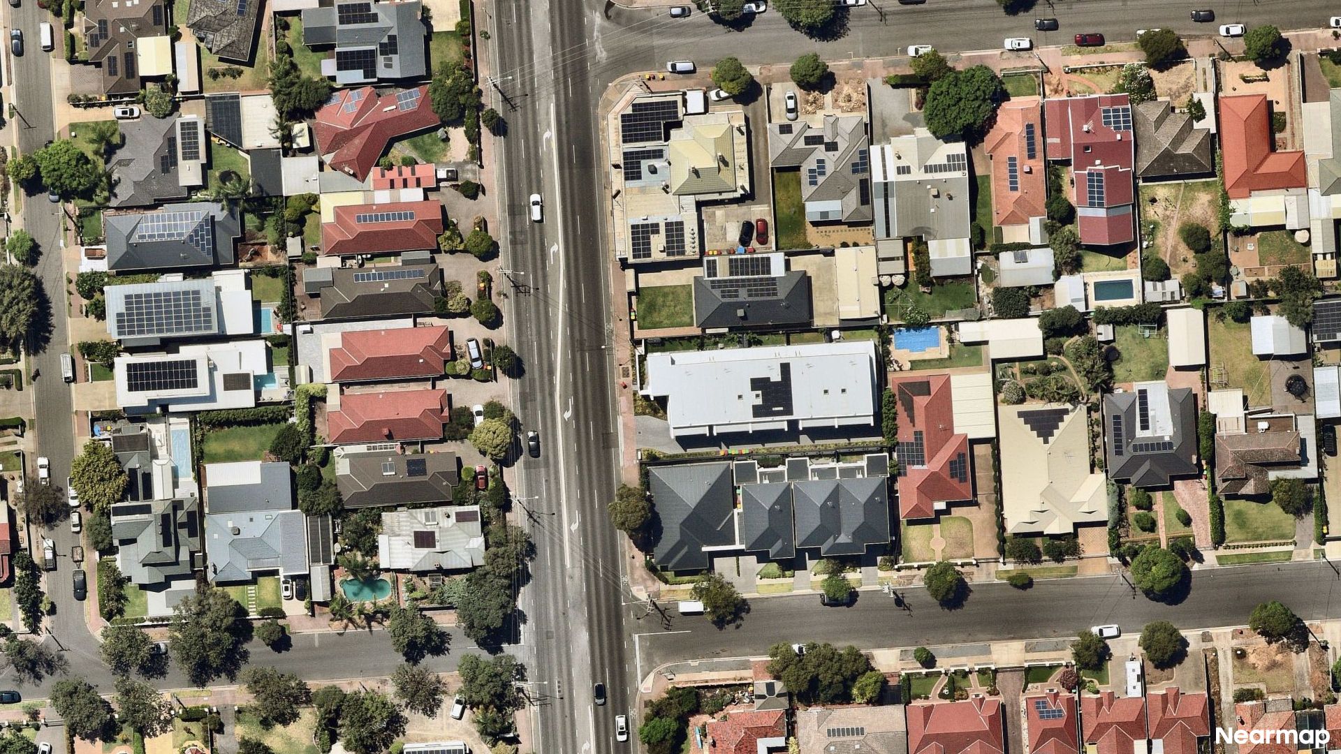 Vertical aerial view